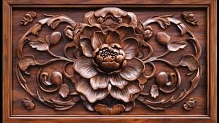 牡丹木雕