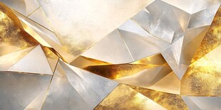 高清金色几何背景墙