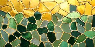 抽象不规则彩色玻璃