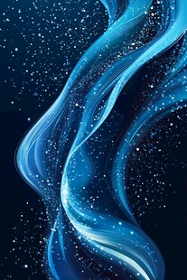 蓝色弯曲唯美科技