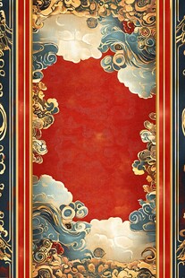 皇家贵气宫廷云纹装饰