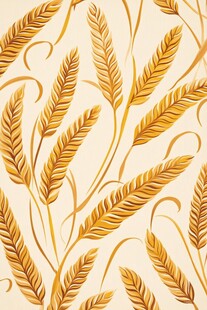 金色麦穗花纹