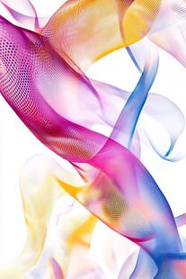 流光渐变彩色炫酷飘带