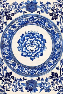 欧式艺术装饰画青花瓷