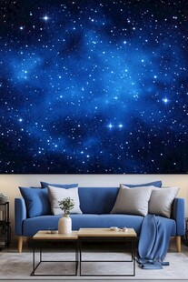 发光星星背景电视墙