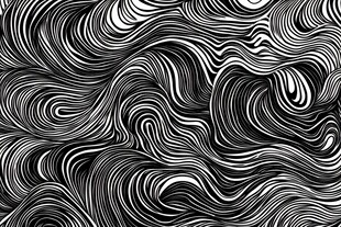 抽象黑白线条波纹底纹