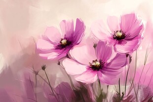 银莲花插画