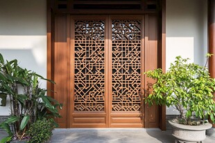中式铝门
