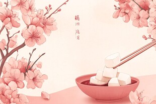 汤圆包装插画