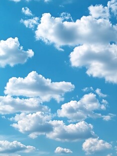 立体蓝天白云