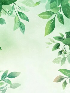 树叶海报背景