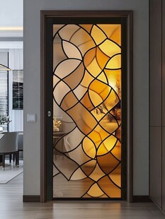 艺术玻璃推拉门