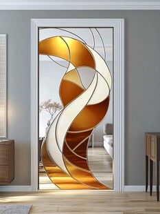 艺术玻璃推拉门