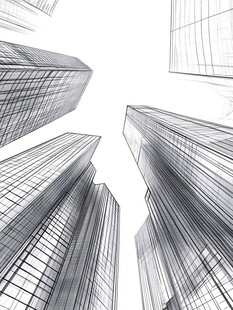 现代建筑线条科技