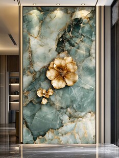 大理石花背景墙