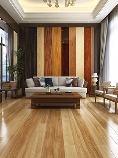 现代简约木地板贴