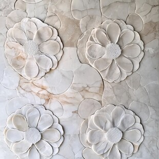 大理石浮雕花