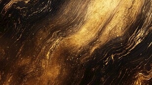 金色抽象流体纹理背景