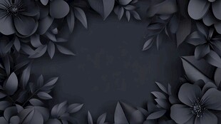 深蓝色浪漫深邃花纹
