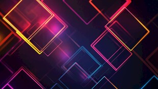 霓虹丝带科技背景