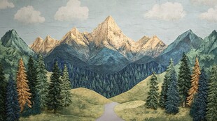 山油画