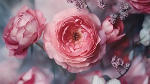 3d立体唯美花卉
