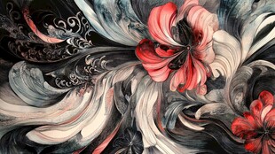 抽像艺术华丽劈壁纸