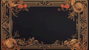 复古金色迎宾区