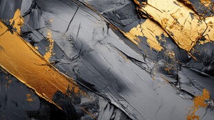 轻奢箔金素雅色块