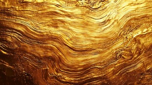 金色抽象流体纹理背景