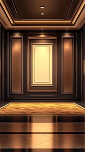 素材护墙板场景