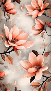 3d浮雕缤纷花卉
