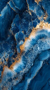 蓝色流体创意抽象画