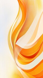 橙色背景条纹流动线条