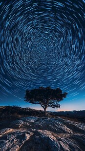 星河旋转盘旋星轨