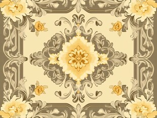 欧式花纹地毯花