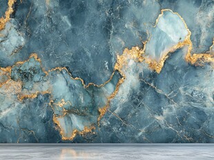 蓝色大理石背景墙