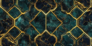 金色网格线条大理石纹