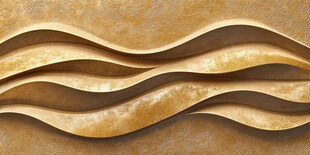 棕金波浪纹理