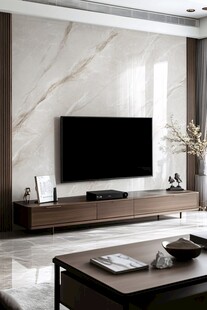 大理石岩板电视背景墙
