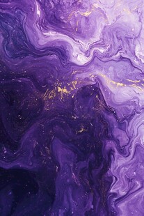 紫色梦幻流体画