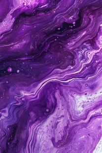 紫色梦幻流体画