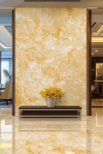 极简金箔石根线条对拼