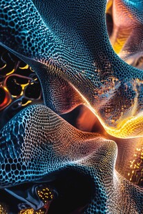 3d抽象连续凹凸肌理