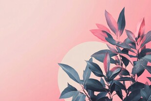植物背景扁平插画