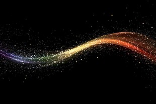 流光渐变彩色炫酷飘带