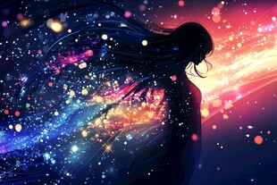 梦幻插画奇幻炫光
