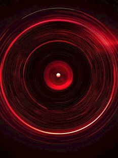 红色科技感光晕光