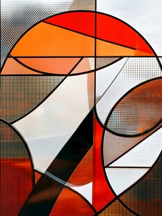 抽象艺术玻璃图