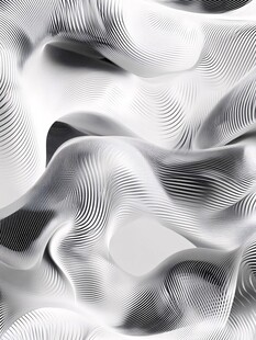 高级灰线条波浪纹理